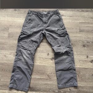 Carhartt Men's Gray Cargo Pants - Charcoal Workwear